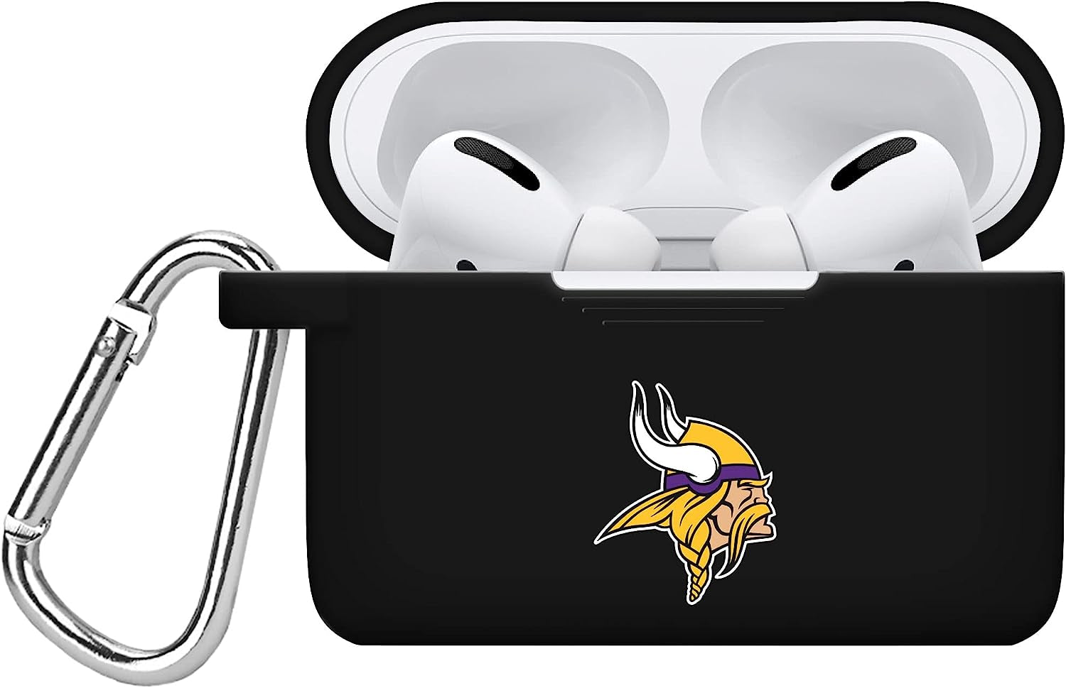 GAME TIME Tampa Bay Buccaneers Silicone Case Cover Compatible with Apple Airpods Pro Battery Case (Black)  Game Time Minnesota Vikings - Purple  