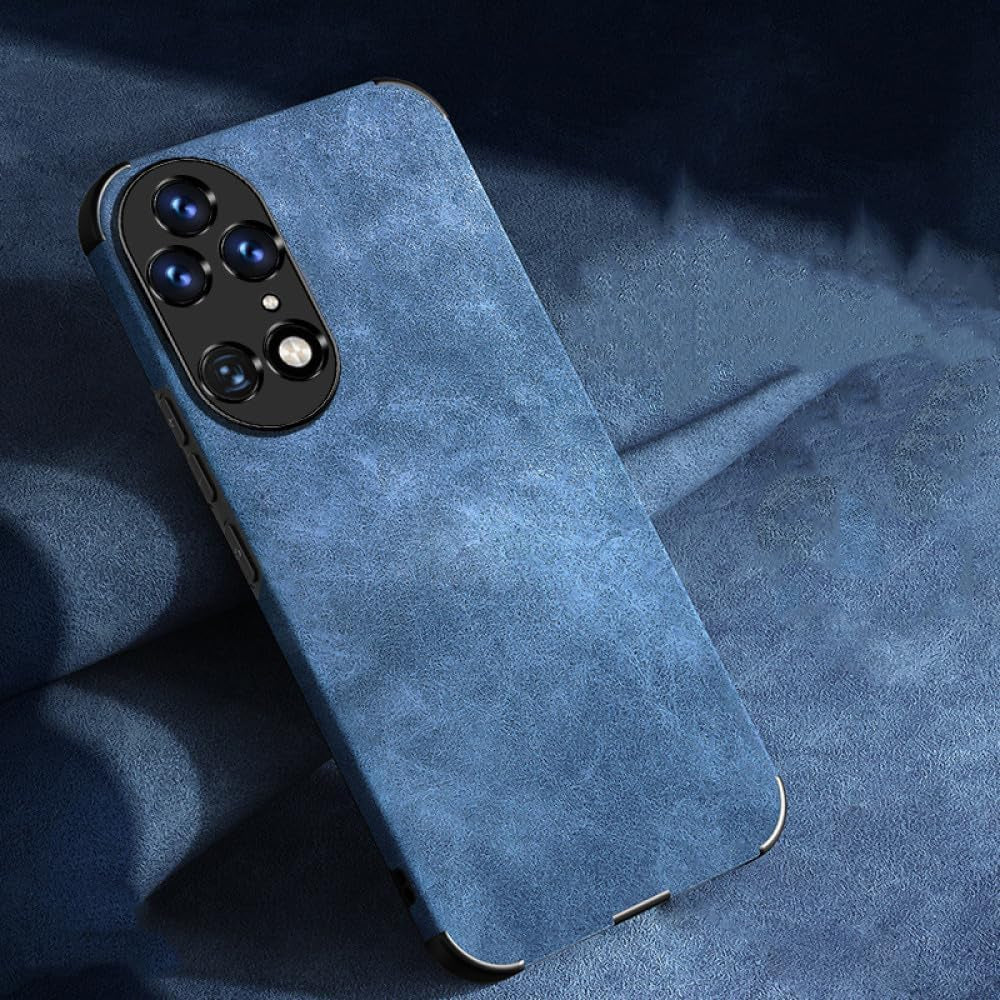 YOGISU PU Leather Phone Case for Huawei P50 Pro Lite P40 Nova 10 9 5T Honor 20 30 50 70 Shockproof Matte Soft Fabric Cover,Navy,For P50 Pro  YOGISU   