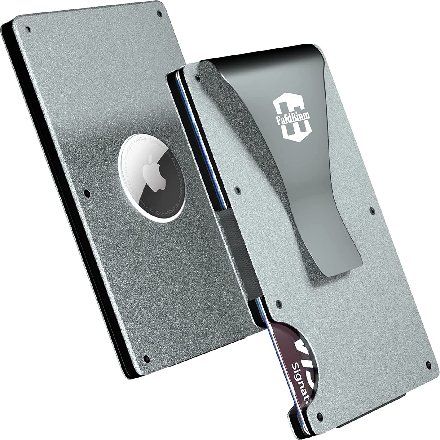Fafdbinm Airtag Wallet RFID Blocking,Grey  FafdBinm   