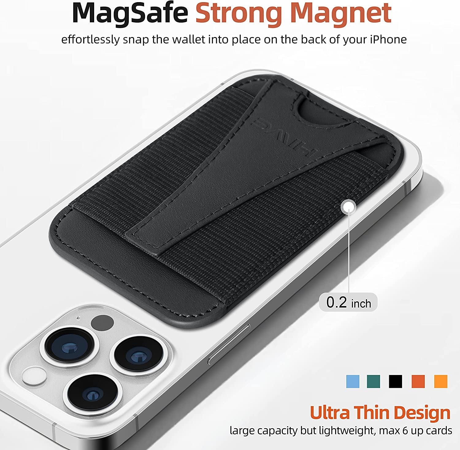 Magnetic Card Wallet Holder for Magsafe, Eiffel-Tower Magsafe Wallet for Apple Iphone 14 Pro Max/14 Pro/14/14 Plus/13/12, Magsafe Leather Wallet, Magnetic Card Holder for Iphone 14/13/12 Series, Black  ShenZhen FenCun KeJi Youxiangognsi   