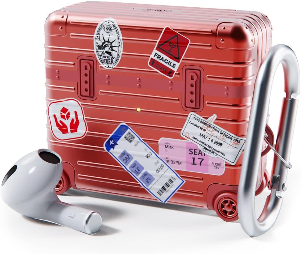 Miak Airpods 3 Case Cover, Protective Cover with Keychain ONLY for Apple Airpods 3Rd Generation, Supports Wireless Charging, Black  miak   