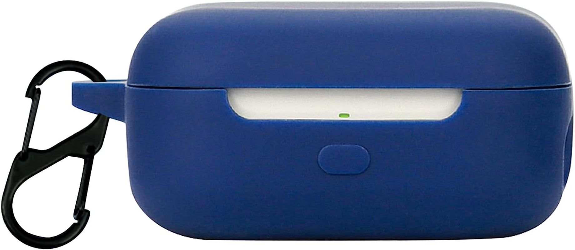 LDSXAY Compatible with Echo Buds 2023 Case Cover, Soft Silicone Shockproof Protective Case Skin for All-New Echo Buds (2023 Release) Charging Case with Carabiner, Front LED Visible (White)  LDSXAY Blue  