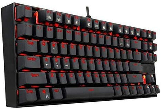 Mechanical Gaming Keyboard 87-Key RGB LED Backlit USB Wired Multi-Media Keyboard for Pc/Mac/Ipad/Iphone/Smartphone/Laptop  HAWK LI   