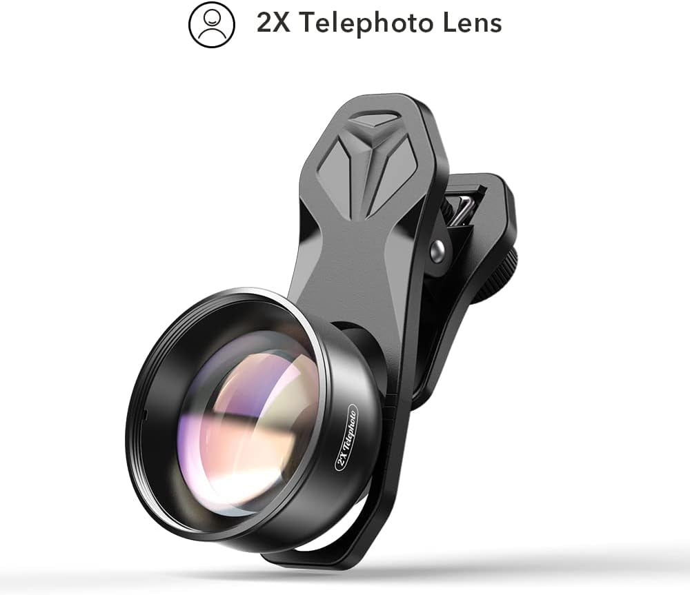 Moveski HD5-T Cell Phone Telephoto Lens 2X Zoom Optical Portrait 4K HD No Distortion Resolution Universal Cell Phone Camera Compatible with Iphone Xs XR Max 7 8 plus Android Smart Phones  Morjava Tech Limited   