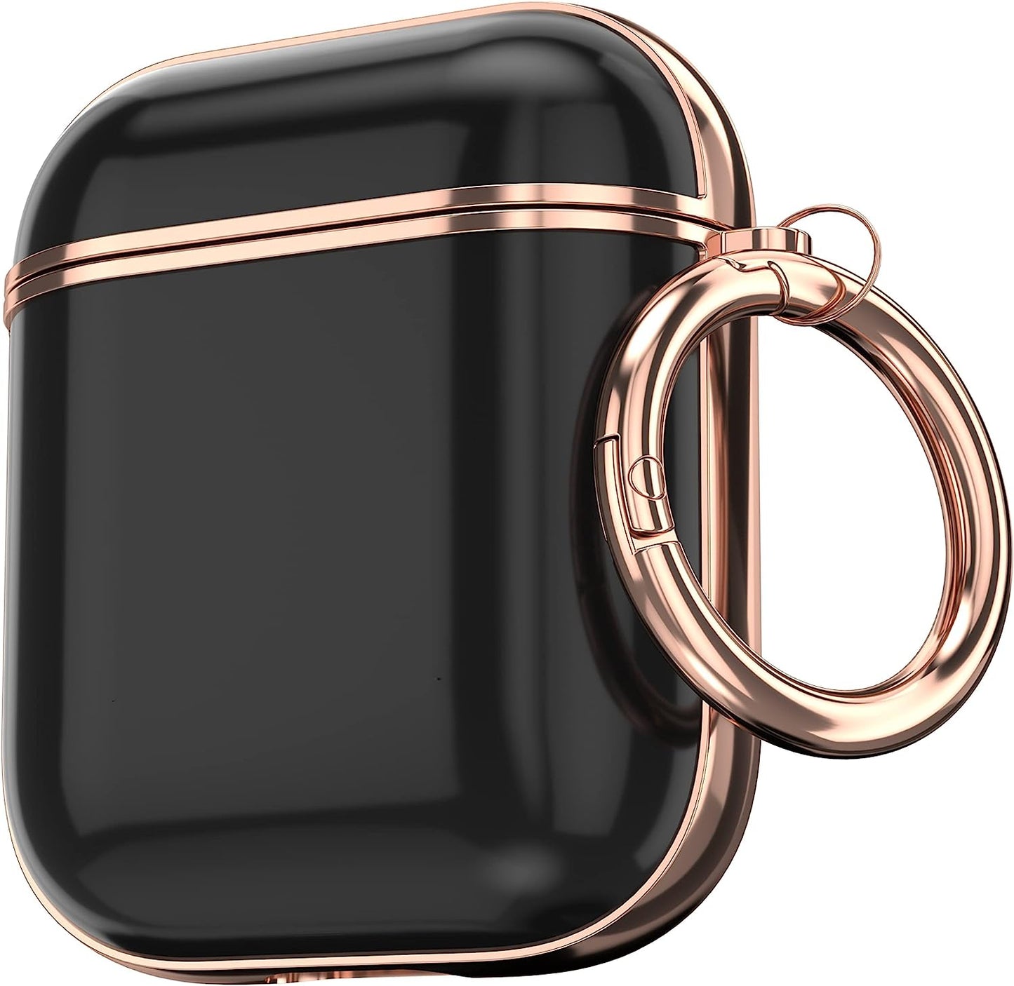 Maxjoy for Airpods Case Cover, Sunflower Flower Cute Air Pod 2 Case for Women Hard Protective Ipods Cover with Keychain for Airpod 2Nd 1St Generation Wireless Charging Case, Floral  Maxjoy Black  