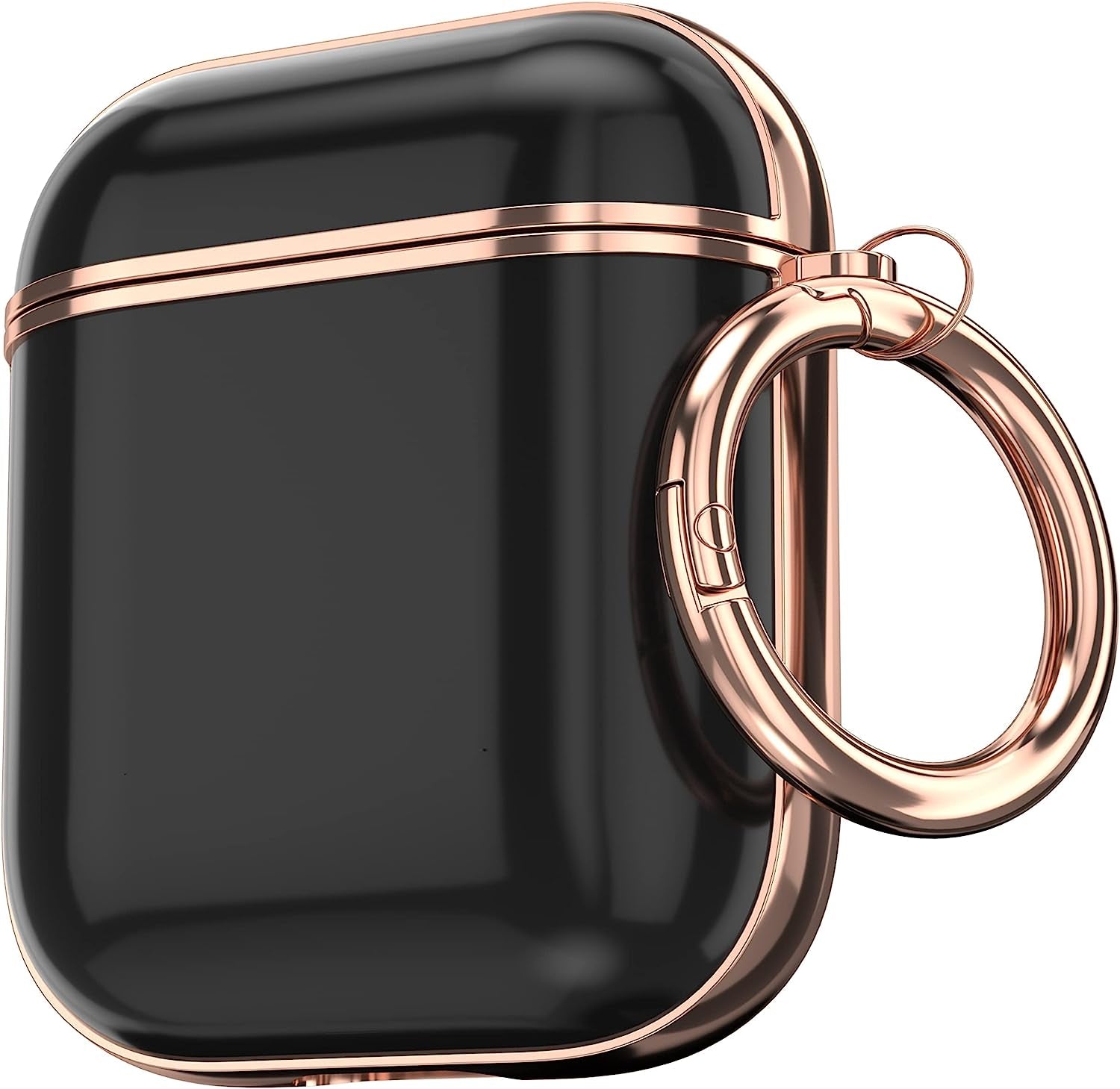 Maxjoy for Airpods Case Cover, Sunflower Flower Cute Air Pod 2 Case for Women Hard Protective Ipods Cover with Keychain for Airpod 2Nd 1St Generation Wireless Charging Case, Floral  Maxjoy Black  