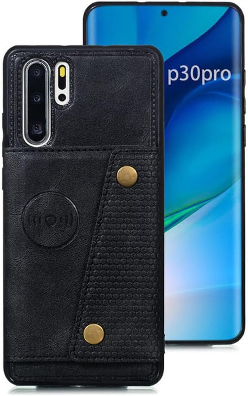 YOGISU Card Holders Wallet Case for Huawei P30 Pro P20 Lite 2019 Mate 40 30 20 Honor 9X 20 Lite Pro Leather Card Slot Back Cover,Auburn,For P30 Lite  YOGISU Black For Mate 30 Pro 