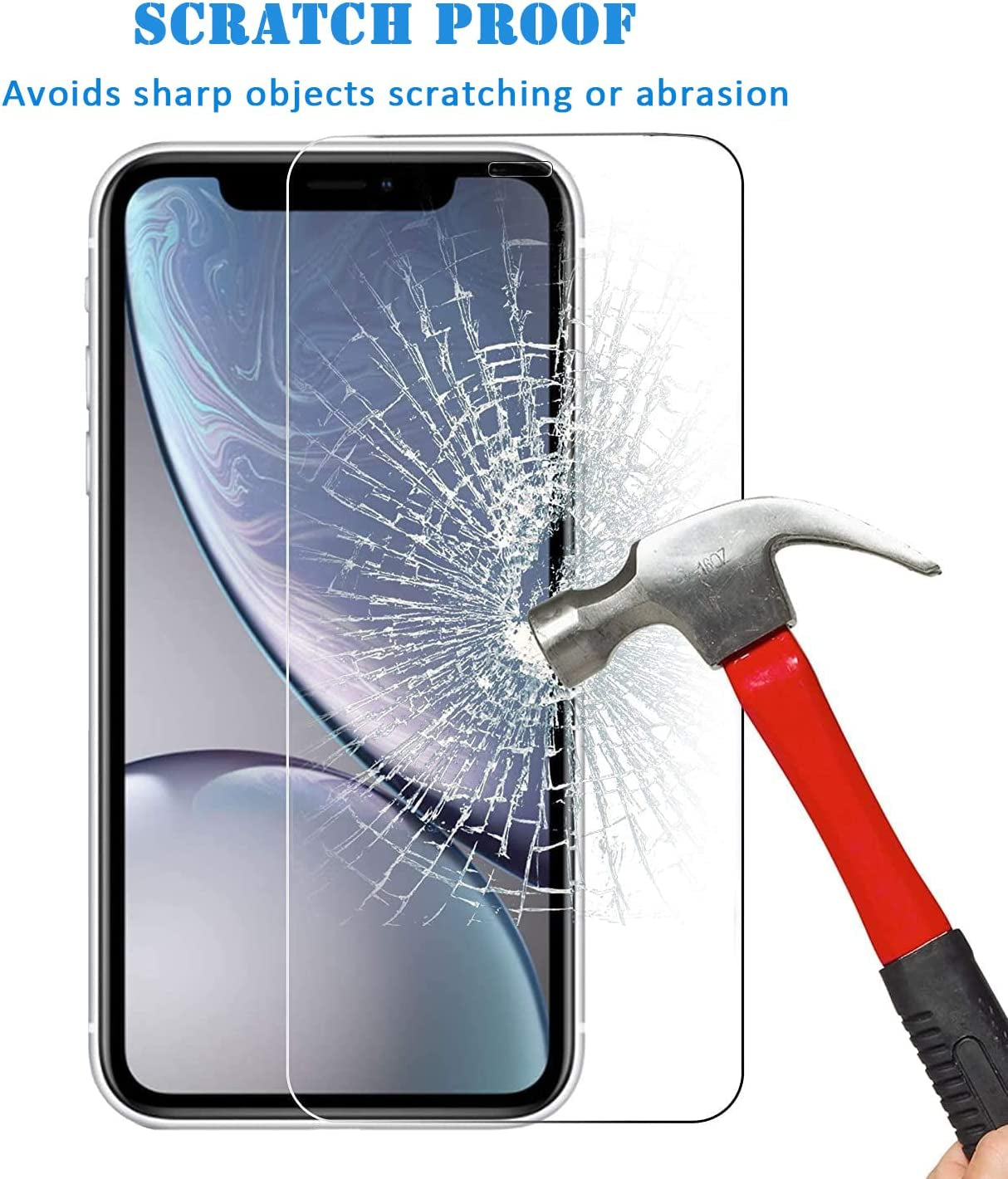 AVOAR 3 Pack Screen Protector for Iphone 11 / Iphone XR, for Iphone 11 Screen Protector, 6.1 Inch HD Clear Tempered Glass Full Screen Case Friendly, Anti-Scratch, Bubble Free, Case-Friendly  AVOAR   