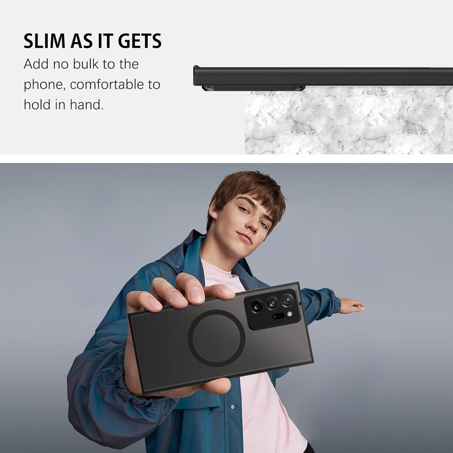 DUEDUE for Samsung Galaxy Note 20 Ultra Case Magnetic[Compatible with Magsafe], Full Body Protective Cover TPU Shockproof Slim Phone Case for Samsung Note 20 Ultra 4G/5G, Black  DUEDUE   