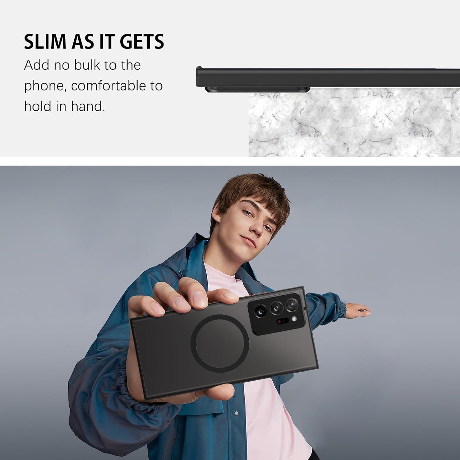 DUEDUE for Samsung Galaxy Note 20 Ultra Case Magnetic[Compatible with Magsafe], Full Body Protective Cover TPU Shockproof Slim Phone Case for Samsung Note 20 Ultra 4G/5G, Black  DUEDUE   