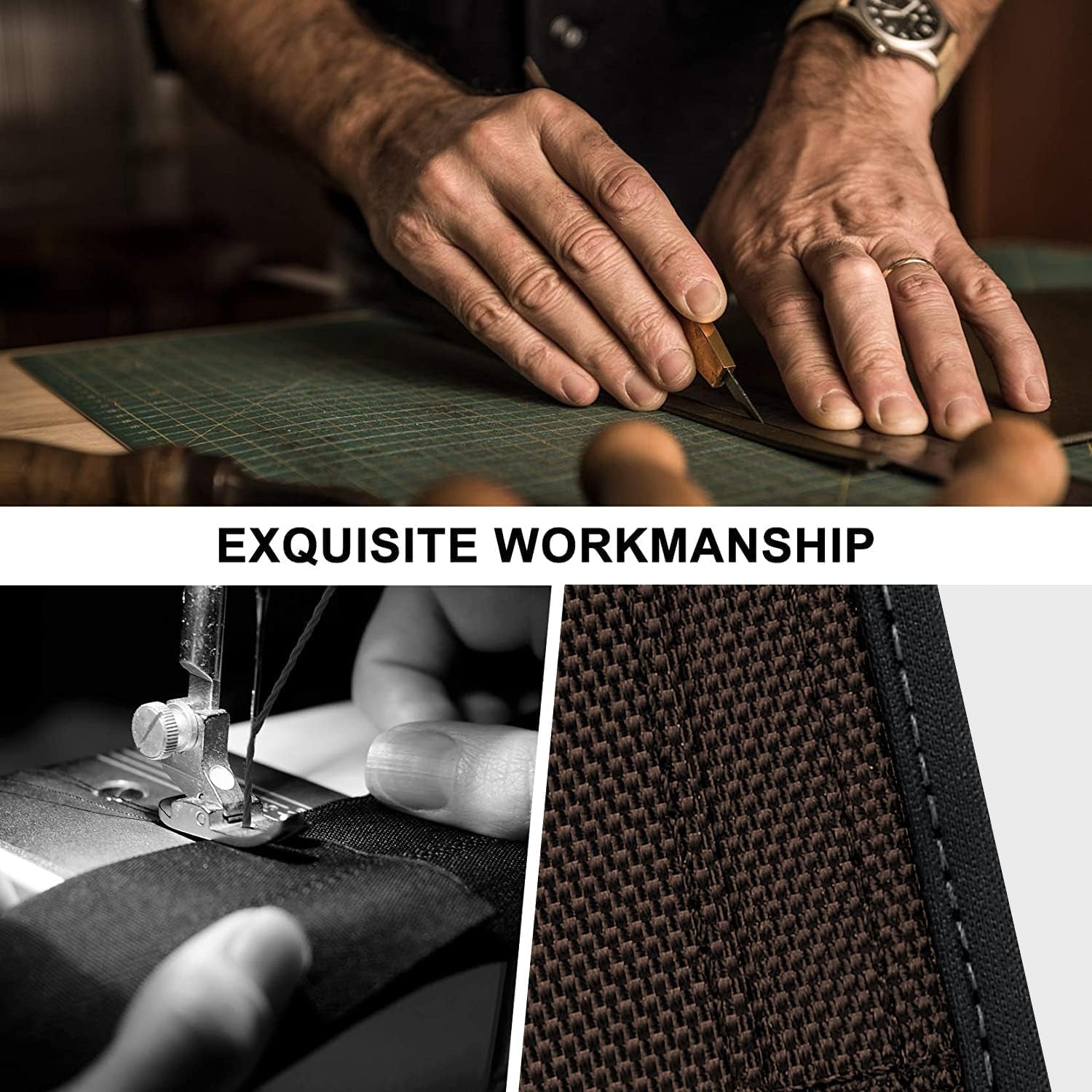 Ykooe Cell Phone Pouch Nylon Belt Holster Case Compatible with Iphone 14 Pro, 14, 12, 12 Pro, 11, 11 Pro, 13, 13 Pro, XR, Samsung Galaxy S20 S21 S22 S23 S10 S9 LG Google, Brown - L  ykooe   