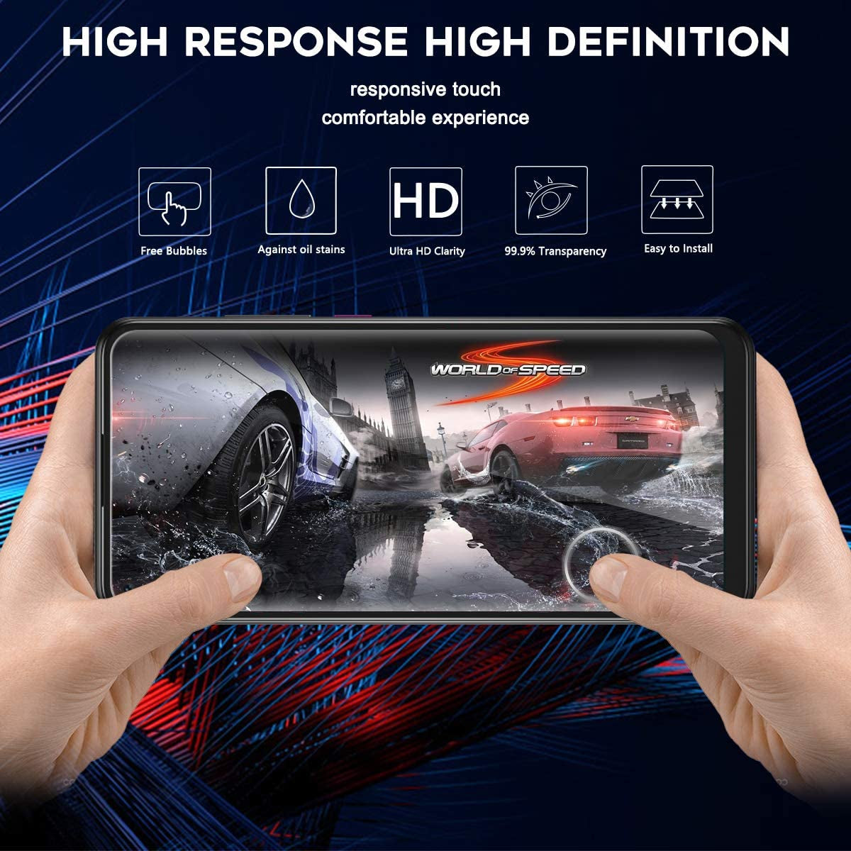 Orzero (3 Pack) Tempered Glass Screen Protector Compatible for T-Mobile Revvl 5G 2020 Release (Not Fits for T-Mobile REVVL V+ 5G 2021), 9 Hardness HD Anti-Scratch (Lifetime Replacement)  Orzero   