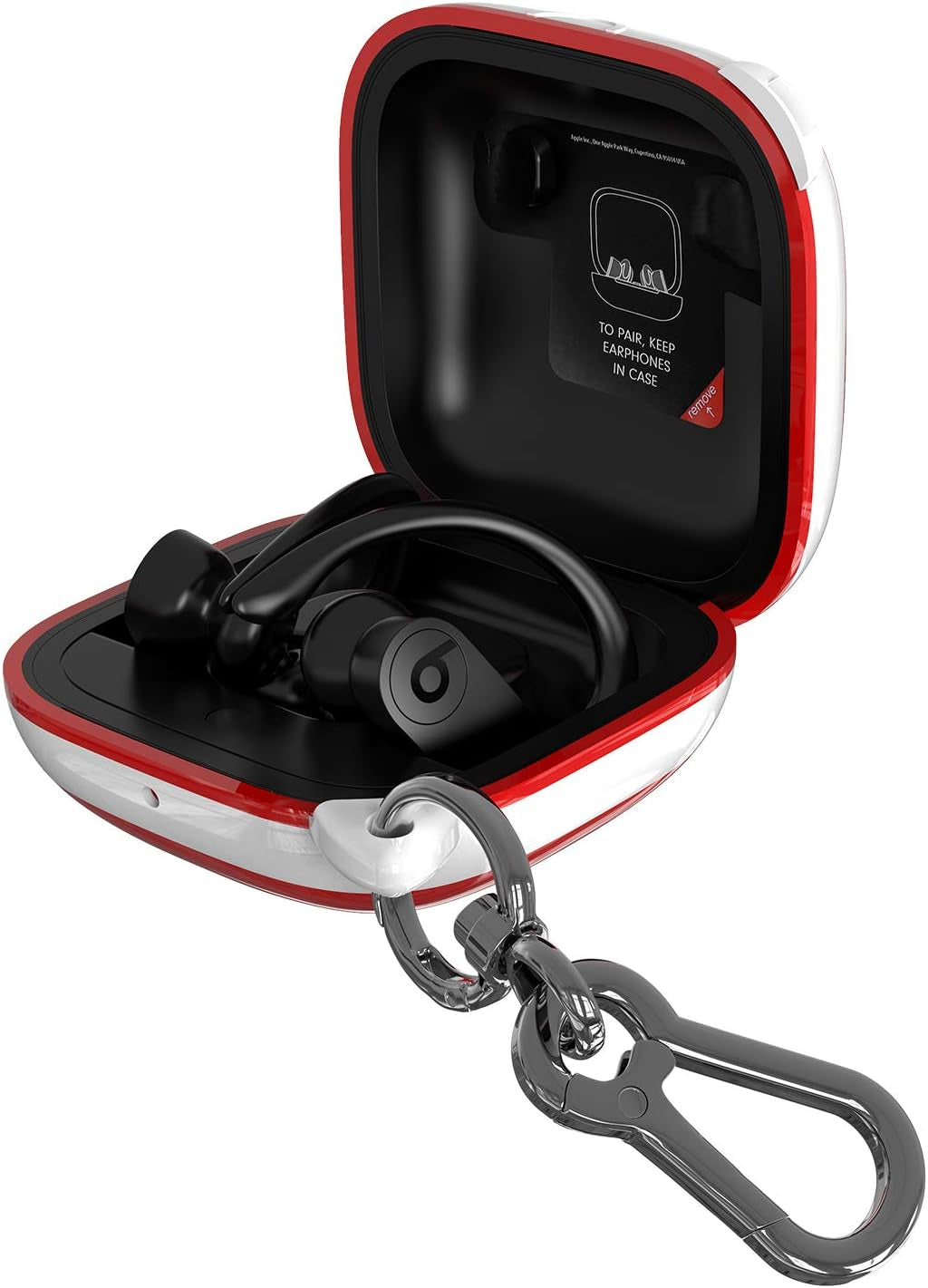 ANKASI Compatible Powerbeats Pro Case Cover,Full Protective Shockproof Anti-Slip Silicone Case for Beats Powerbeats Pro 2019(Black Edge+Yellow)  ANKASI white Edge+Red  