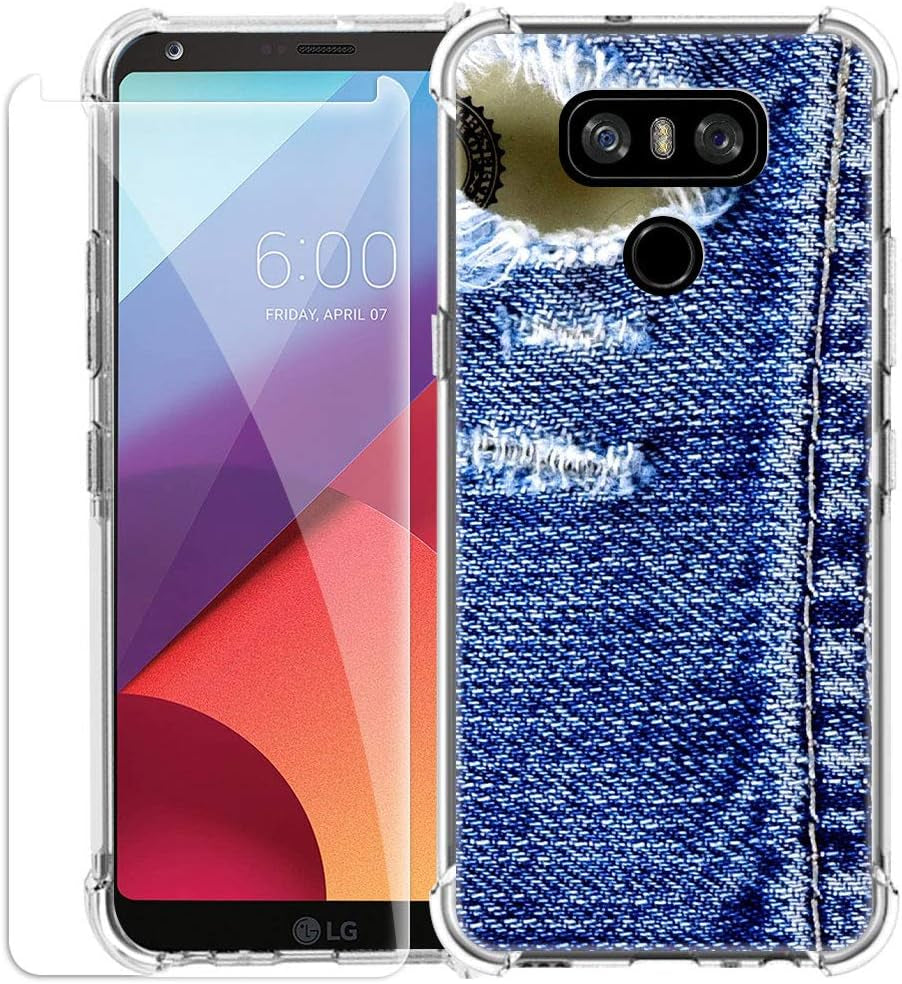 SHUMEI Phone Case for LG G6 with Screen Protector,Clear Soft TPU Bumper Protective Cover Creative Personality Design  SHUMEI   