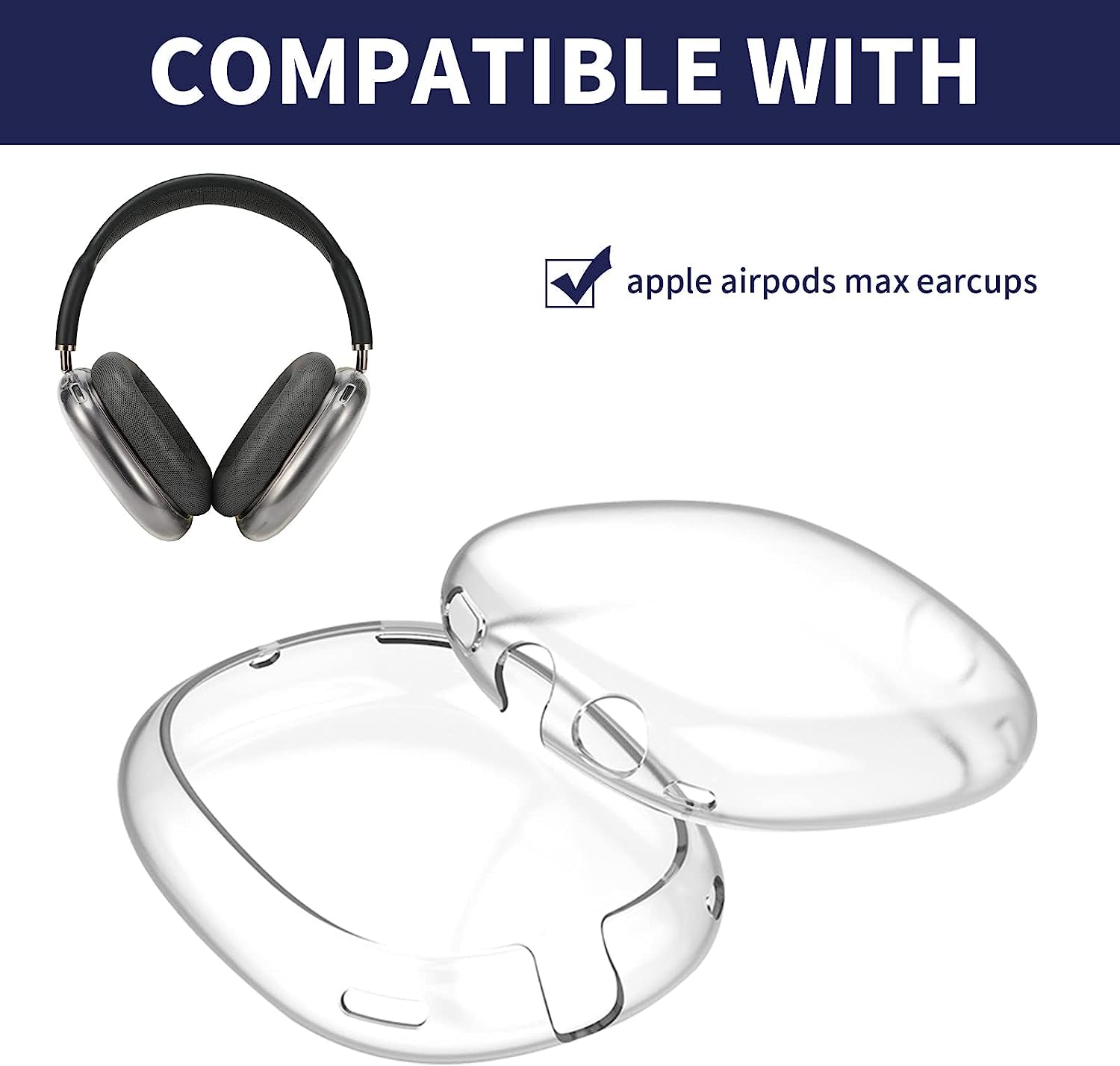 Damex Airpods Max Cover,Tpu Colorless Transparent,Airpods Max Case,Earcup Protector  nakuya   