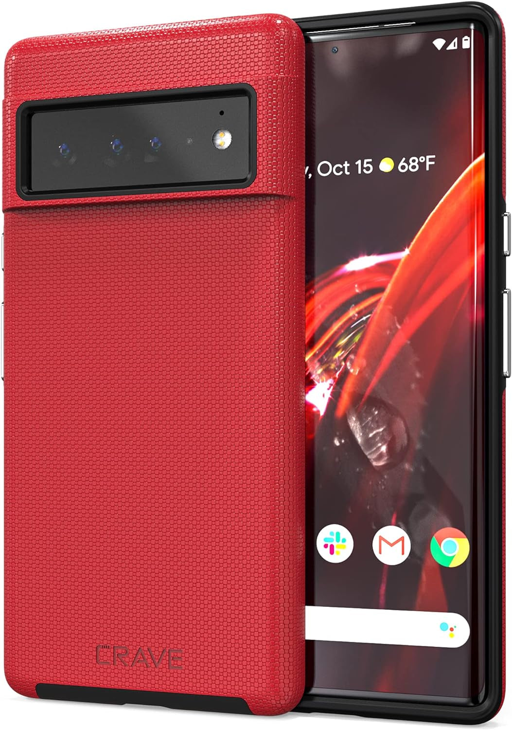 Crave Dual Guard for Google Pixel 6 Pro, Shockproof Protection Dual Layer Case for Google Pixel 6 Pro - Berry  Crave Red  