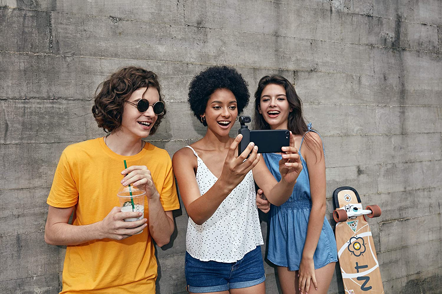 DJI Osmo Pocket - Handheld 3-Axis Gimbal Stabilizer with Integrated Camera 12 MP 1/2.3” CMOS 4K60 Video, for Youtube, Tiktok, Video Vlog, Streamlabs, Attachable to Smartphone, Android, Iphone, Black  DJI   