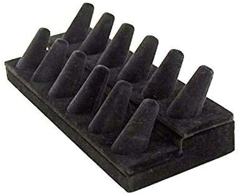 Tytroy Black Velvet 12 Finger Ring Showcase Counter Top Display  Tytroy   