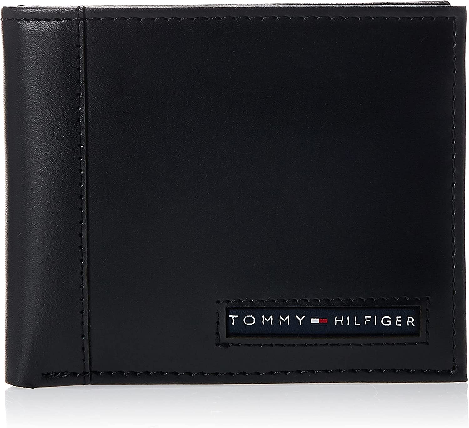 Tommy Hilfiger Men'S Genuine Leather Passcase Wallet with Multiple Card Slots  Tommy Hilfiger Men's Accessories Black Cambridge One Size 