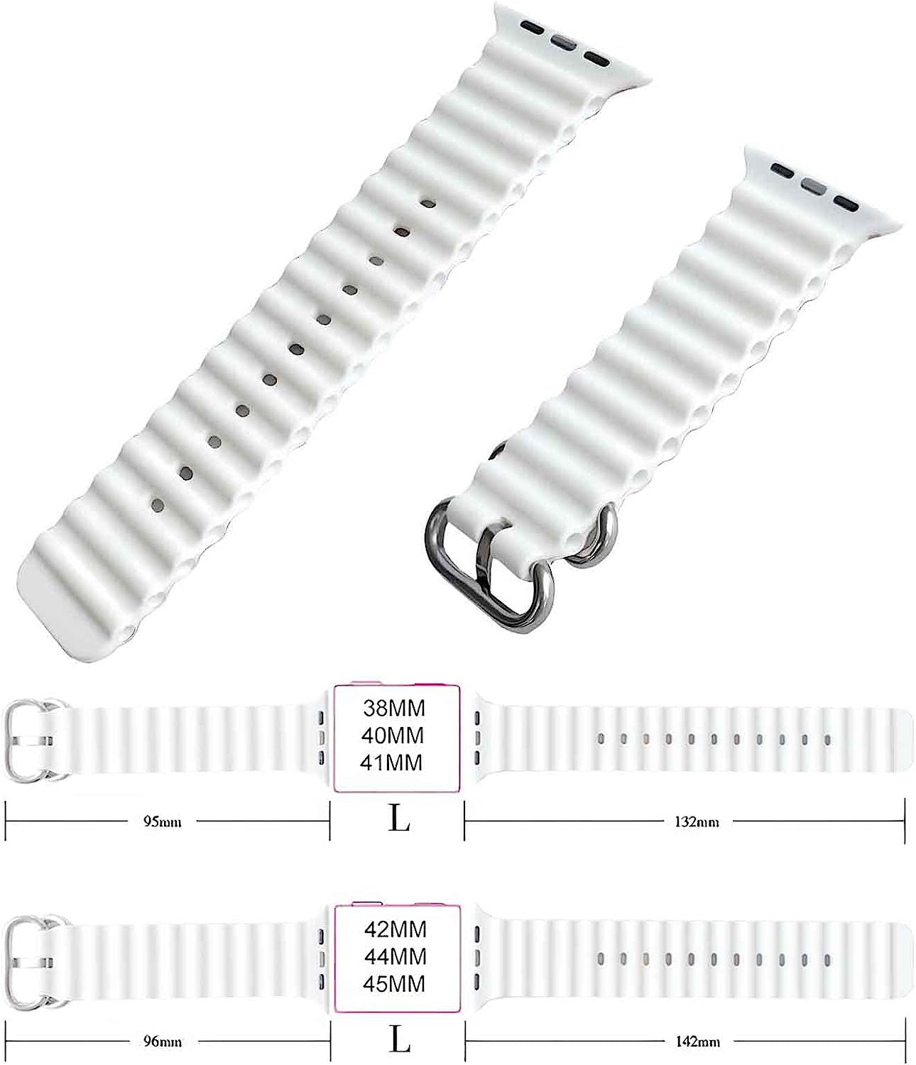 Luxury Sport Band Compatible with Apple Watch Ocean Band 49MM 38MM 40MM 41MM 42MM 44MM 45Mm,Designer Classic Monogram Retro Soft Strap Replacement Sport Wristbands for Iwatch Series 8 7 6 5 4 3 2 1 SE  Cairiocoin   