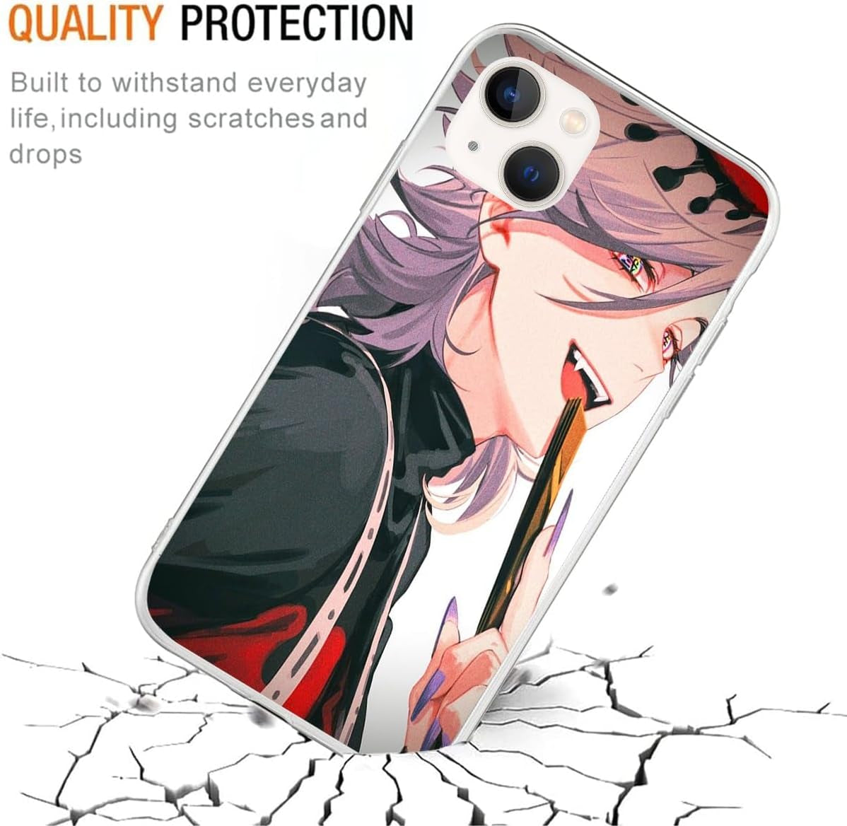 TINTAG Compatible with LG G6 | LG G6+ | LG G6 plus Case Juuni with Kibutsuji Kitsuki Muzan 238, Anime Phone Cases Shockproof Soft TPU Case Clear  TINTAG   