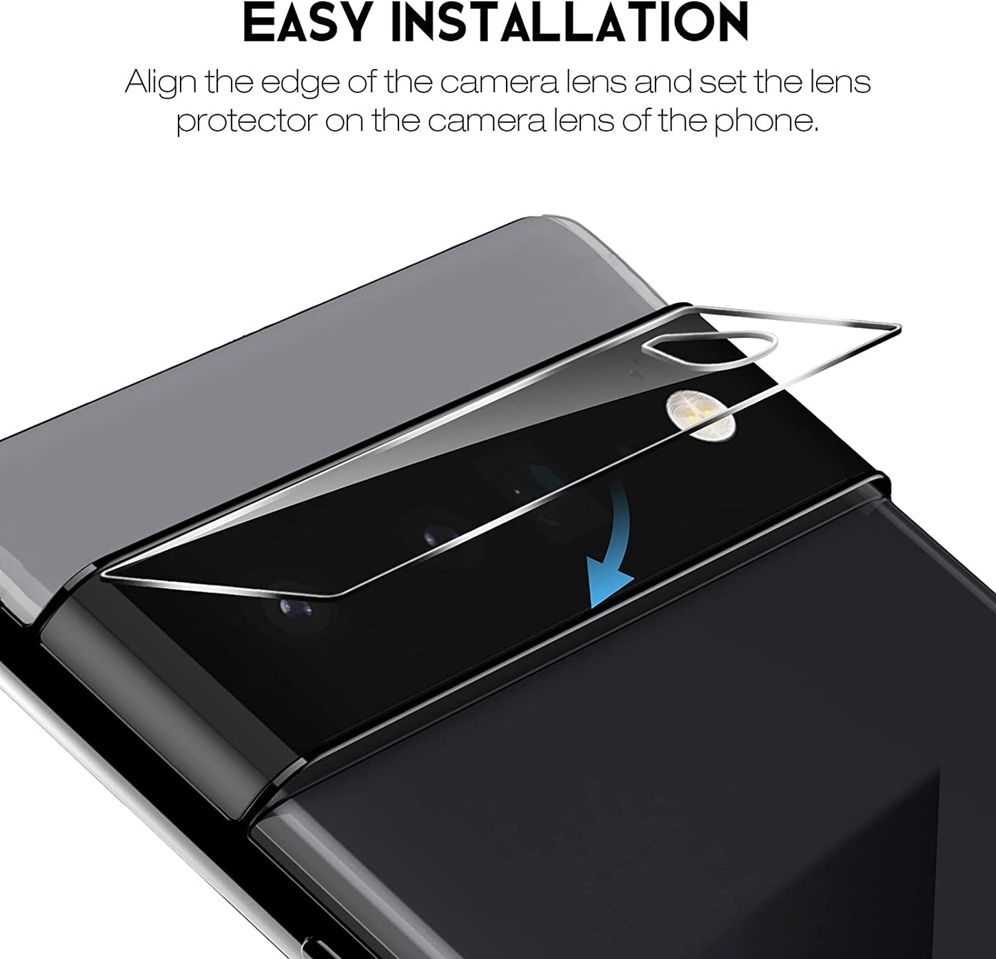 LK [2+2] Designed for Google Pixel 6 Pro Flexible TPU Film Screen Protector [Not Glass ]+ 2 Pack Tempered Glass Camera Lens Protector,Fingerprint Support, anti Scratch, Hd-Ultra Thin, Bubble-Free  LK   