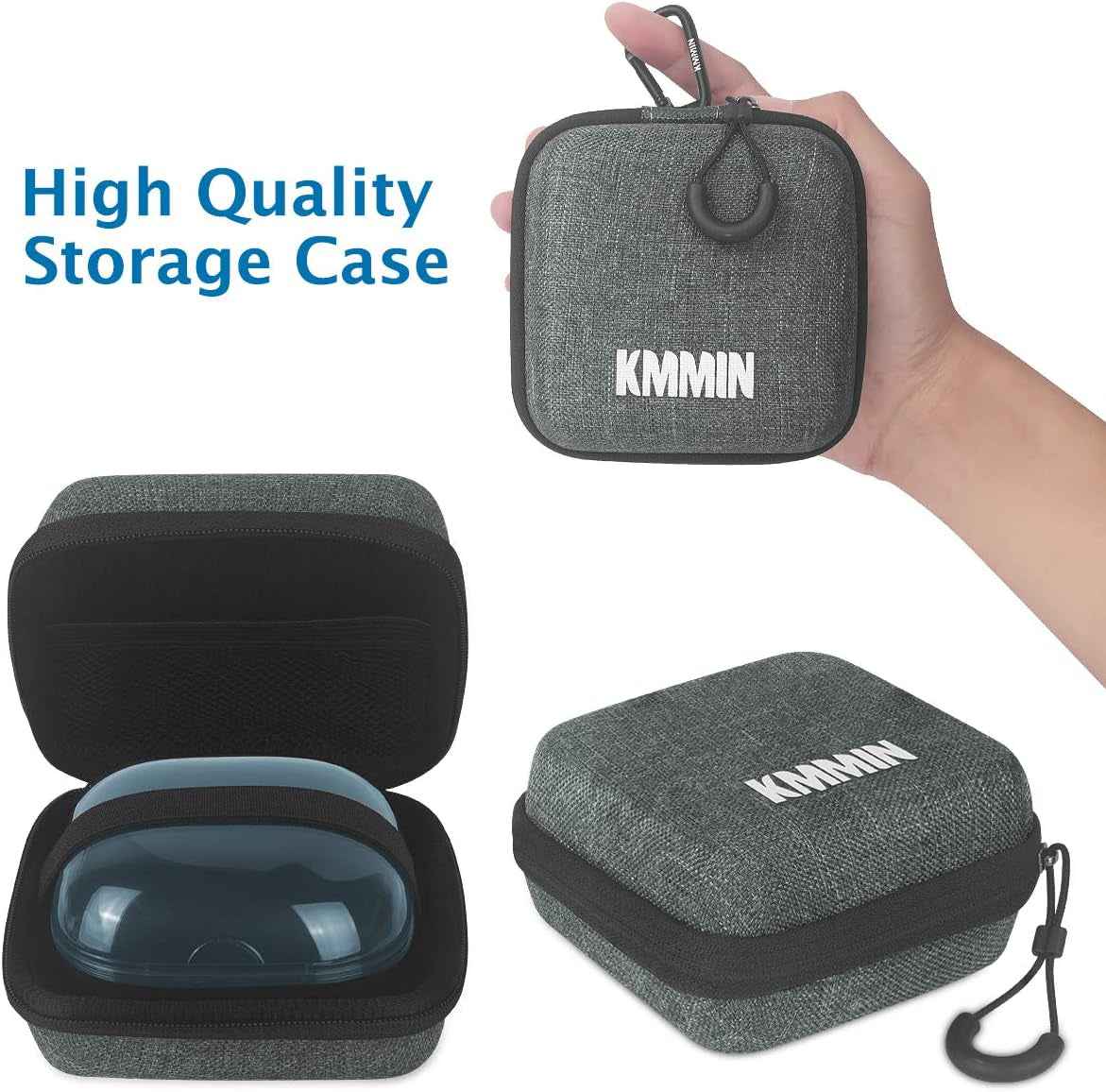 Clear Cover for Powerbeats Pro Case, KMMIN Transparent Case Cover for 2019 Newest Beats Powerbeats Pro Soft TPU Portable Shockproof Scratch-Resistant Skin with Anti-Lost Lanyard and Storage Case  KMMIN   