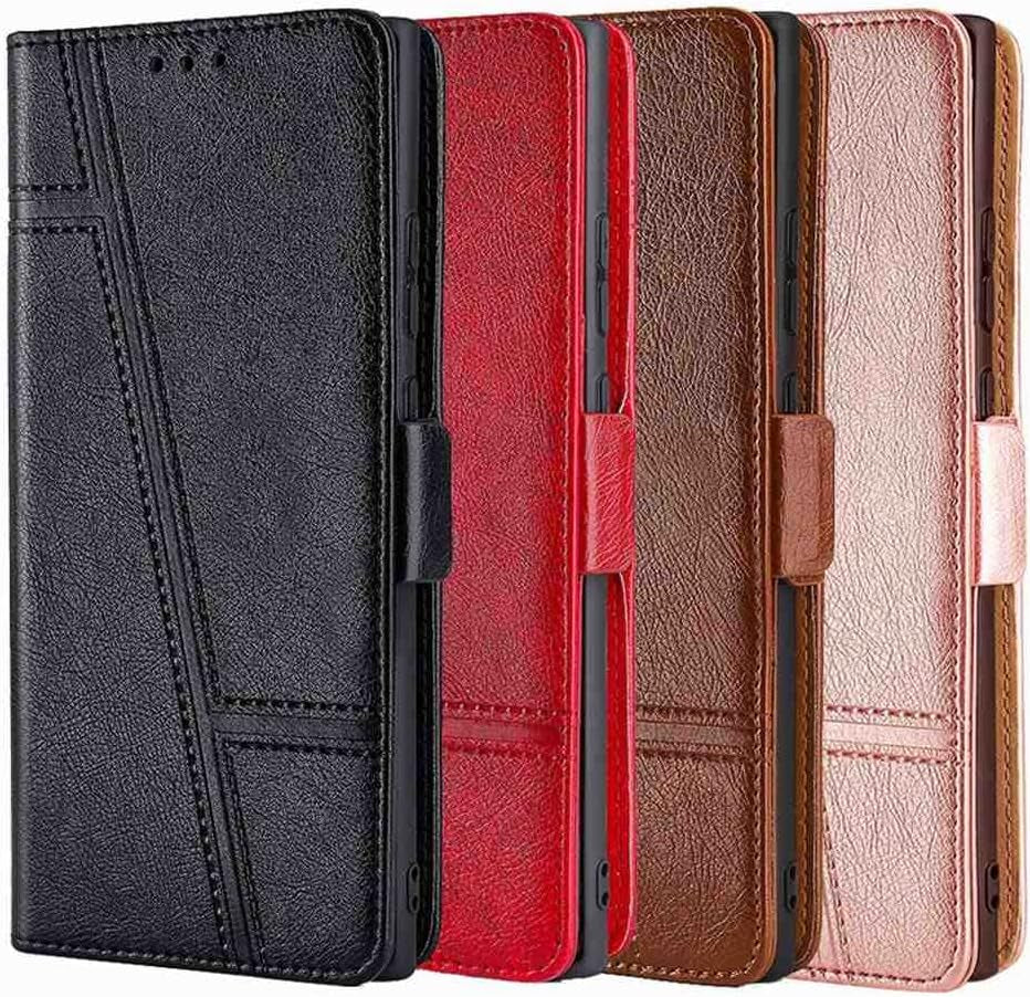 Cyr-Guard Phone Cover Wallet Folio Case for LG V30, Premium PU Leather Slim Fit Cover for LG V30, 1 Photo Frame Slot, Friendly Fit, Red  Cyr-Guard   