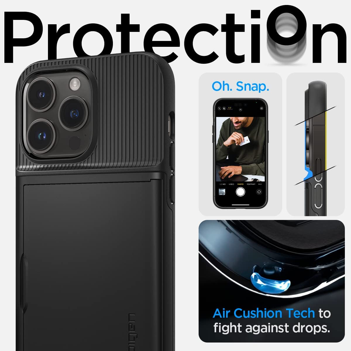 Spigen Slim Armor CS Designed for Iphone 14 Pro Case (2022) - Black  Spigen   