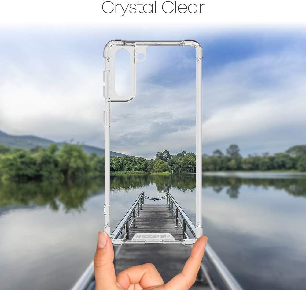 GOOSPERY Galaxy S21 plus (6.7 Inches), Crystal Clear Protective Bumper Cover Case with Reinforced Corners, Shockproof Slim Hybrid Phone Case  GOOSPERY   