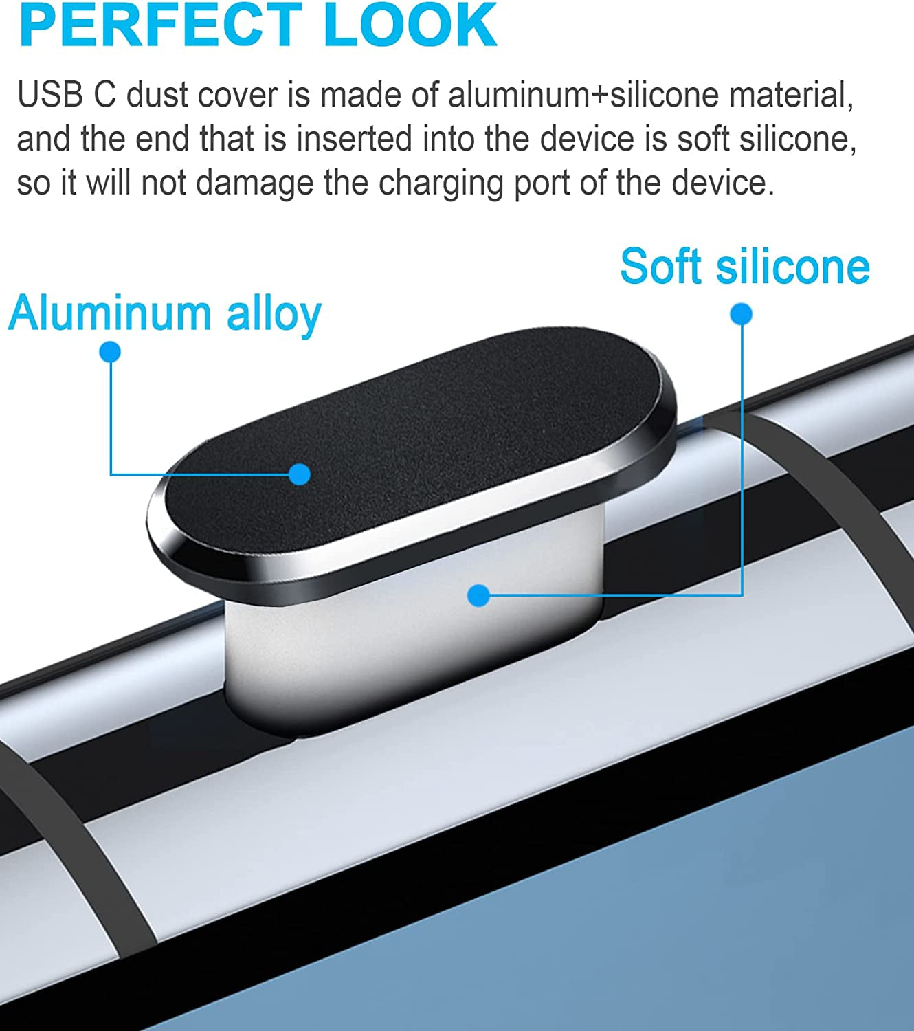 Gavemi USB C Dust Plug Dust Cover for Phone USB Type C Charging Port Speaker anti Dust Protection Cover Kit  Bstq   