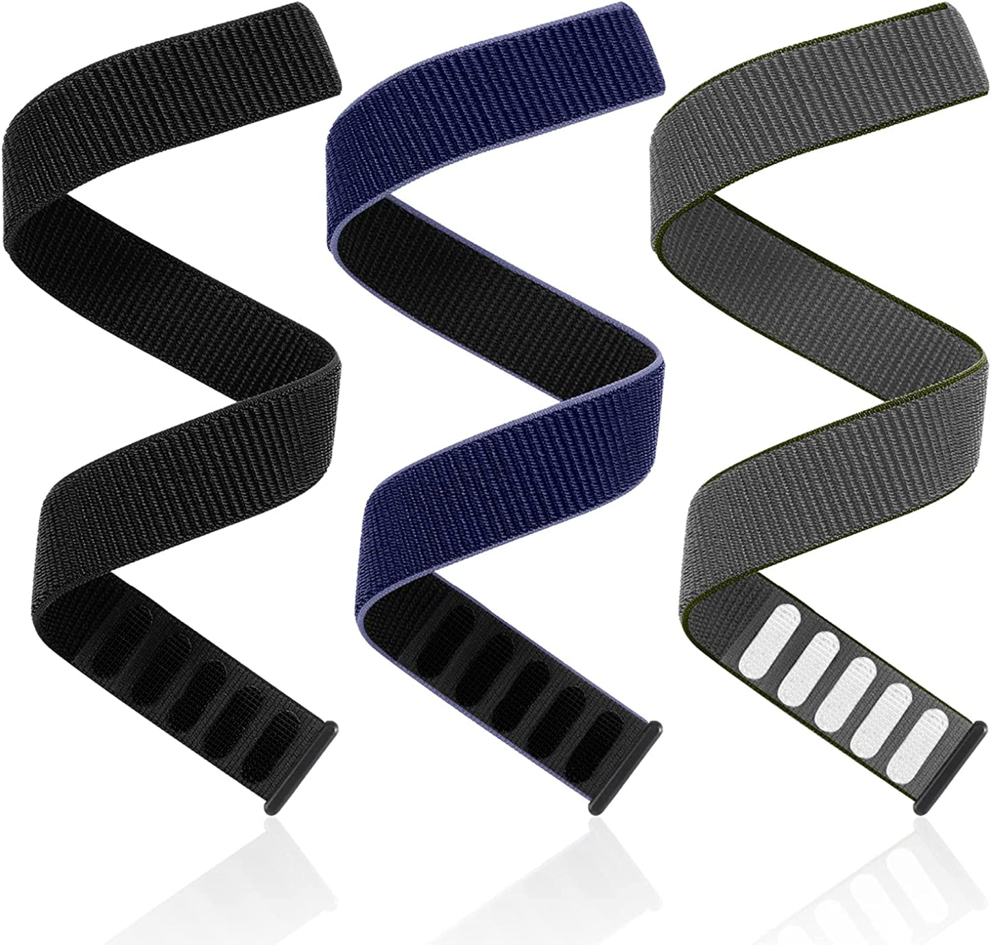 Sunnyson 3 Pack Viscous Loop Quick Dry Watch Bands for Garmin Fenix 7X/6X/5X,26Mm Soft Woven Nylon Replacement Wristband Sport Strap for Garmin Fenix 6X Pro/Sapphire,Fenix 5X Plus,Enduro,Tactix Delta Smartwatch  Sunnyson   