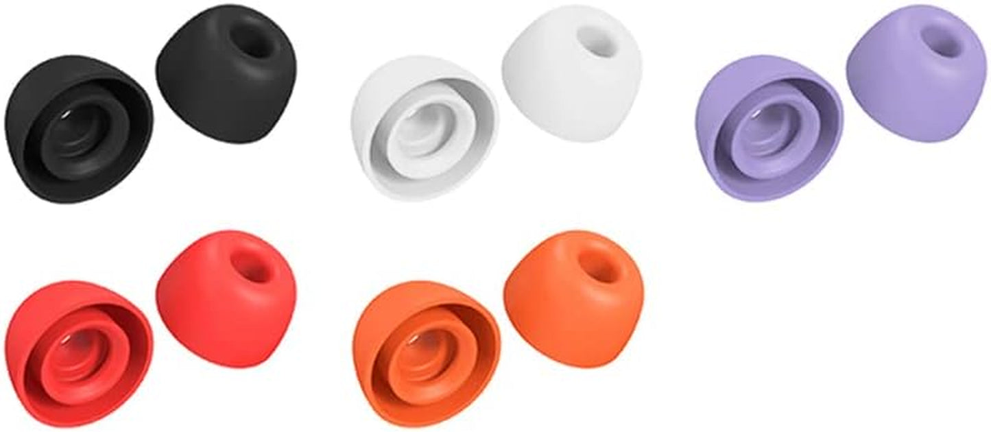 5 Pairs Earbuds Case for Google Pixel Buds Pro, anti Slip Silicone Earpads Case Comfortable Protective Replacement  Hesupy   