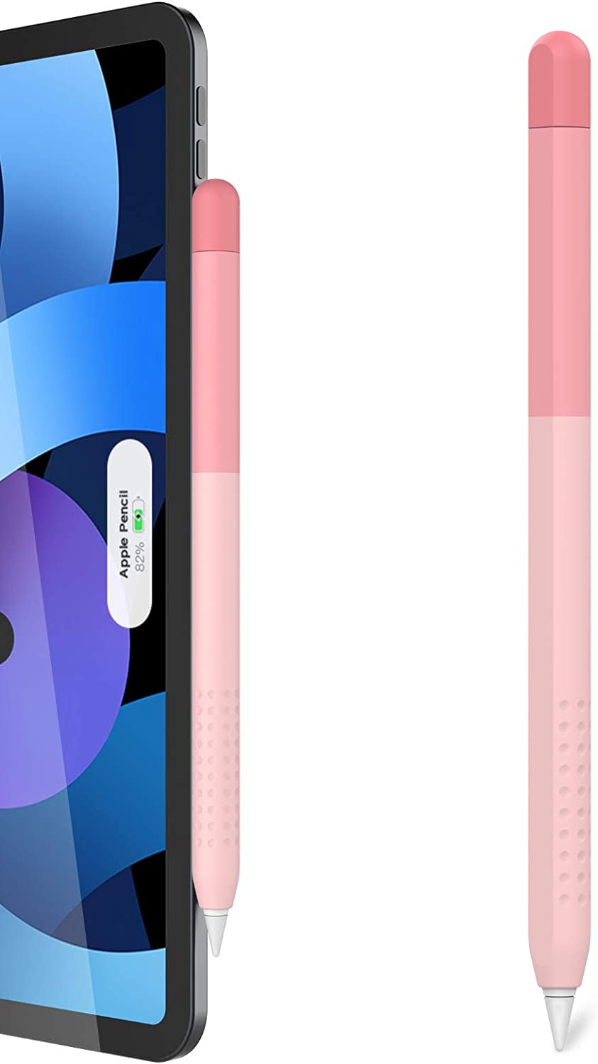 Delidigi Pencil Case Compatible with Apple Pencil 2Nd Generation Case, Gradient Color Case Sleeve Silicone Cover Accessories for Apple Pencil 2Nd Gen(Gradient Pink)  Delidigi   