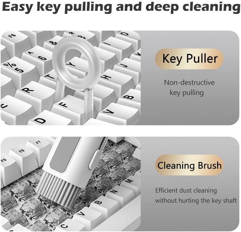 Wonderbooom 7 in 1 Electronics Cleaner Kit, Portable Multifunctional Cleaning Tool for Laptop Computer Phone Screen Keyboard Earbud(Black)  wonderbooom   