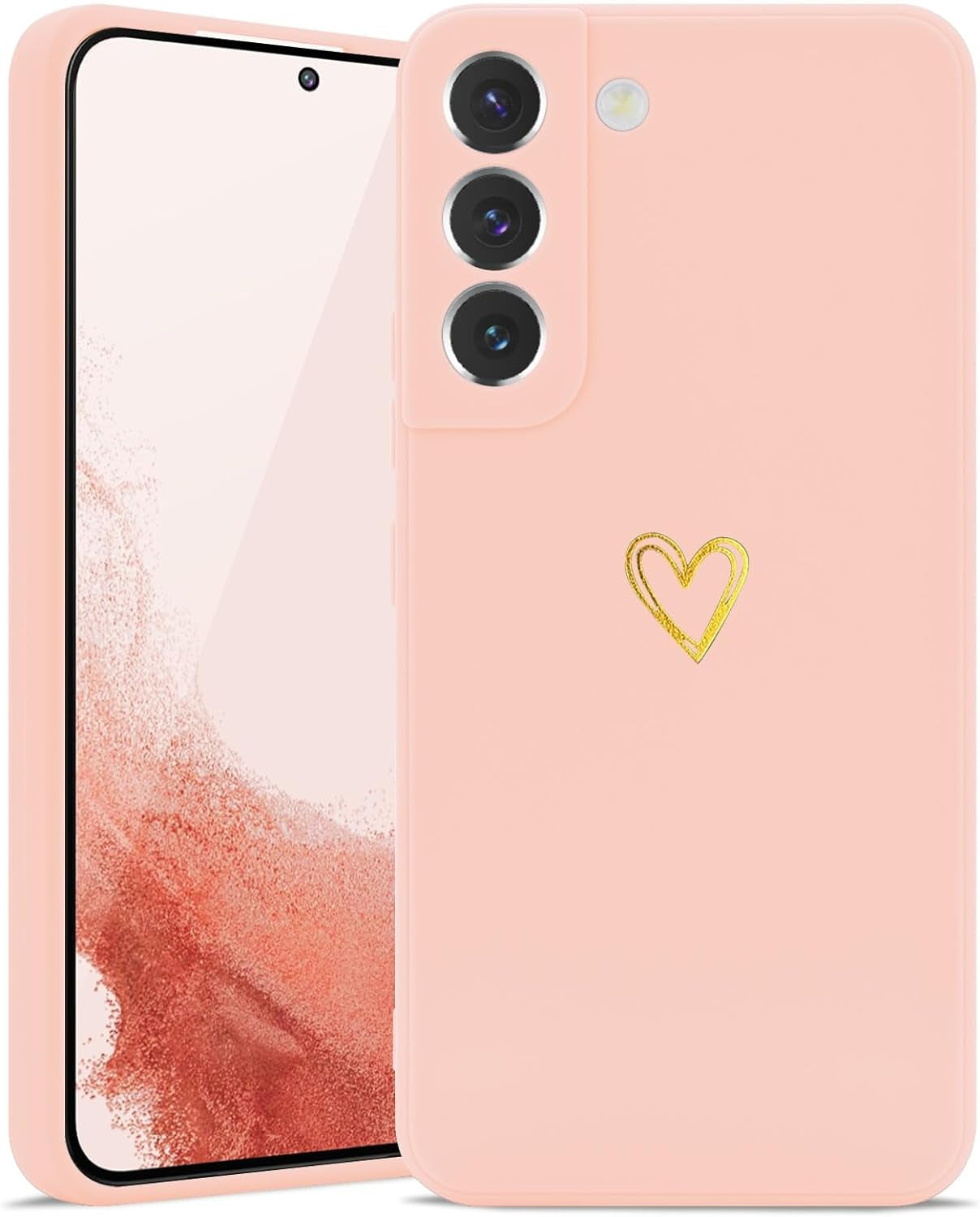 Wirvyuer for Samsung Galaxy S22 Case Cute Slim Shockproof Phone Case with Wireless Charging Support and Protection, Lime Green  Wirvyuer Pink Samsung Galaxy S22 