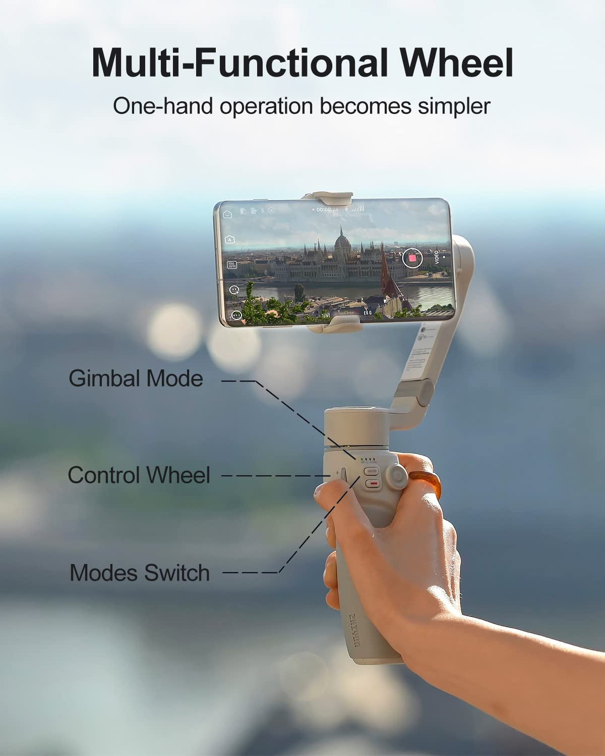 ZHIYUN Smooth Q4 - 3-Axis Gimbal Stabilizer for Iphone 14/13/12/11 Pro Max X and Android Phone, with Smartfollow, for Youtube Tiktok Vlog Professional Video Record  ZHIYUN   