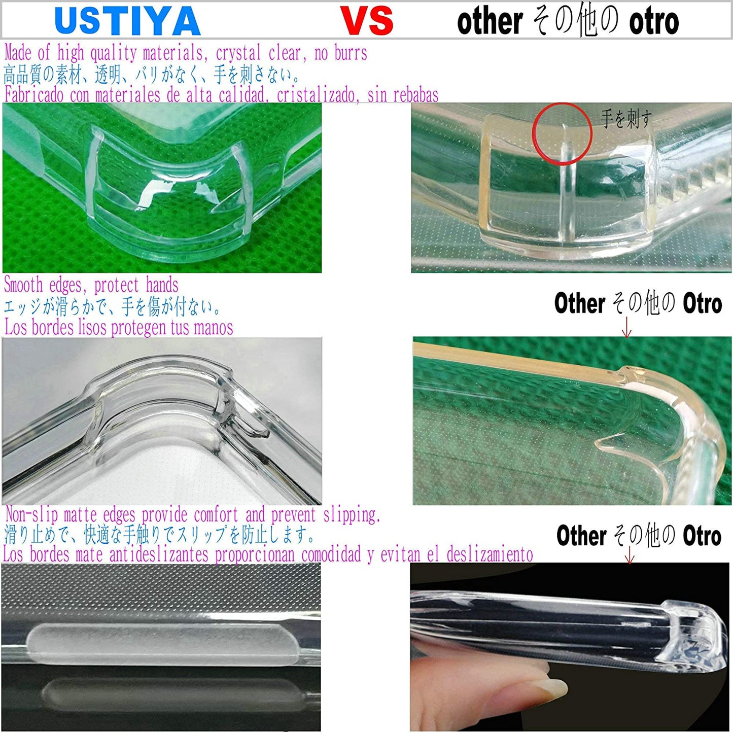 USTIYA Case for LG G8 Thinq Clear TPU Four Corners Protective Cover Transparent Soft  Shenzhen Jinyi Technology Co., Ltd.   