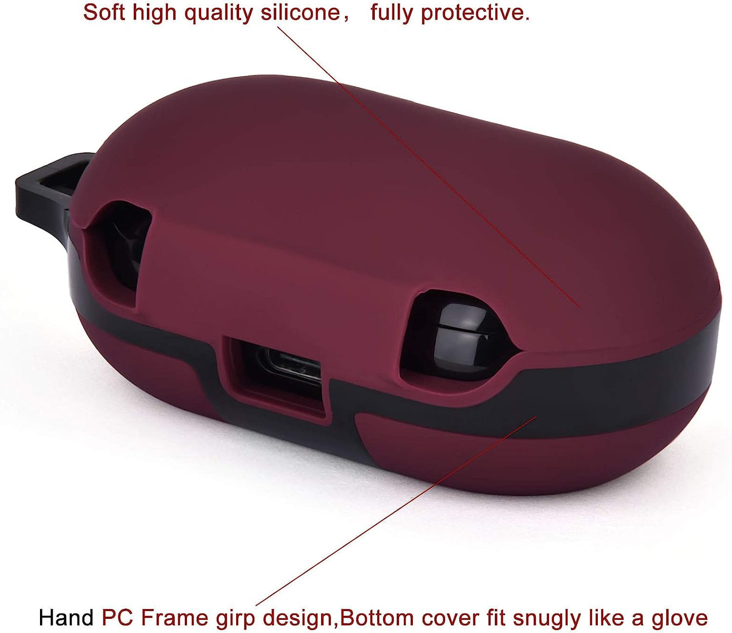 OLEBAND Galaxy Buds and Buds plus Case with Keychain and Cute Accesories,Soft Silicone Protective and Anti-Slip Cover for Samsung Buds+ Charging Case,Earbuds Charging LED Visible  OLEB   