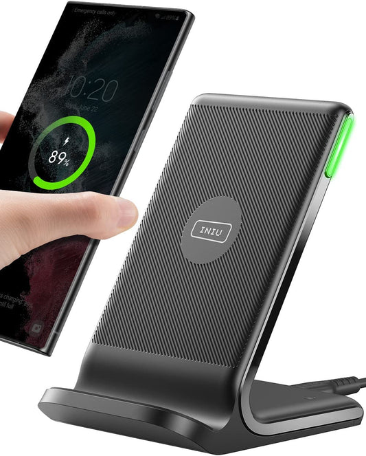 INIU Wireless Charger, 15W Fast Wireless Charging Station with Sleep-Friendly Adaptive Light Compatible with Iphone 14 13 12 Pro XR XS 8 plus Samsung Galaxy S23 S22 S21 S20 Note 20 10 Google LG Etc  Shenzhen Topstar Industry Co.,Ltd.   
