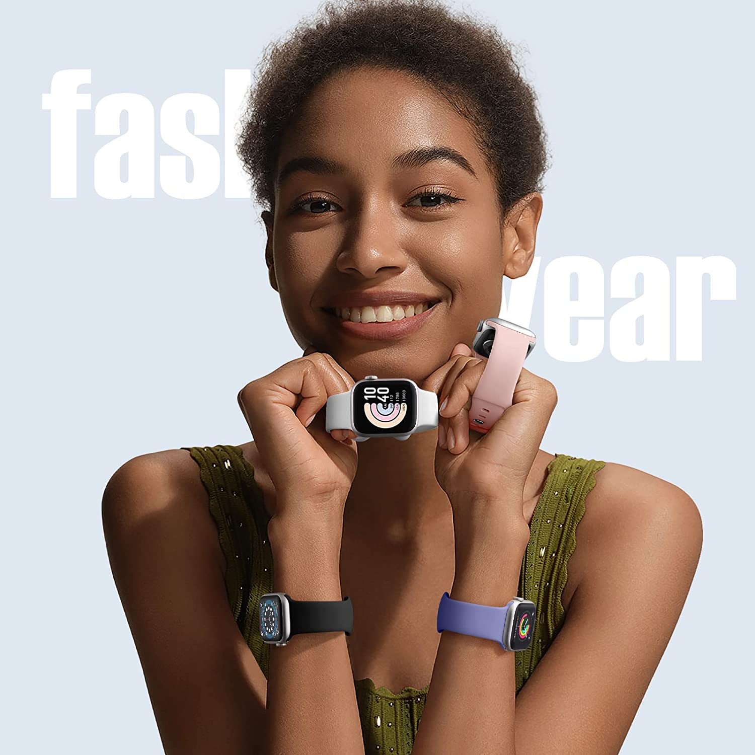 Daqin 8 Pack Sport Bands Compatible with Apple Watch Band 38Mm 40Mm 41Mm 42Mm 44Mm 45Mm 49Mm Women Men,Soft Silicone Waterproof Replacement Strap for Apple Watch Ultra Iwatch Series 8 7 6 5 4 3 2 1 SE  Xuchangjiansenshangmaoyouxiangongsi   