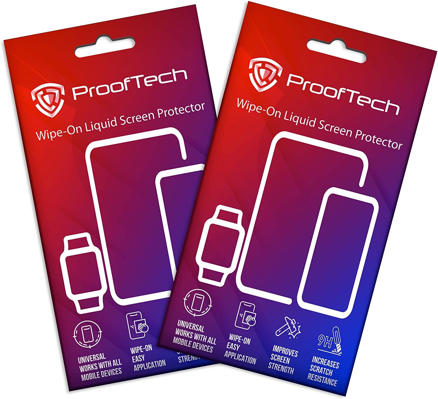 Phone Scratch Remover and Cracked Repair Liquid by Prooftech Liquid Glass Screen Protector for All Smartphones Tablets and Watches (2 Pack)  ProofTech   