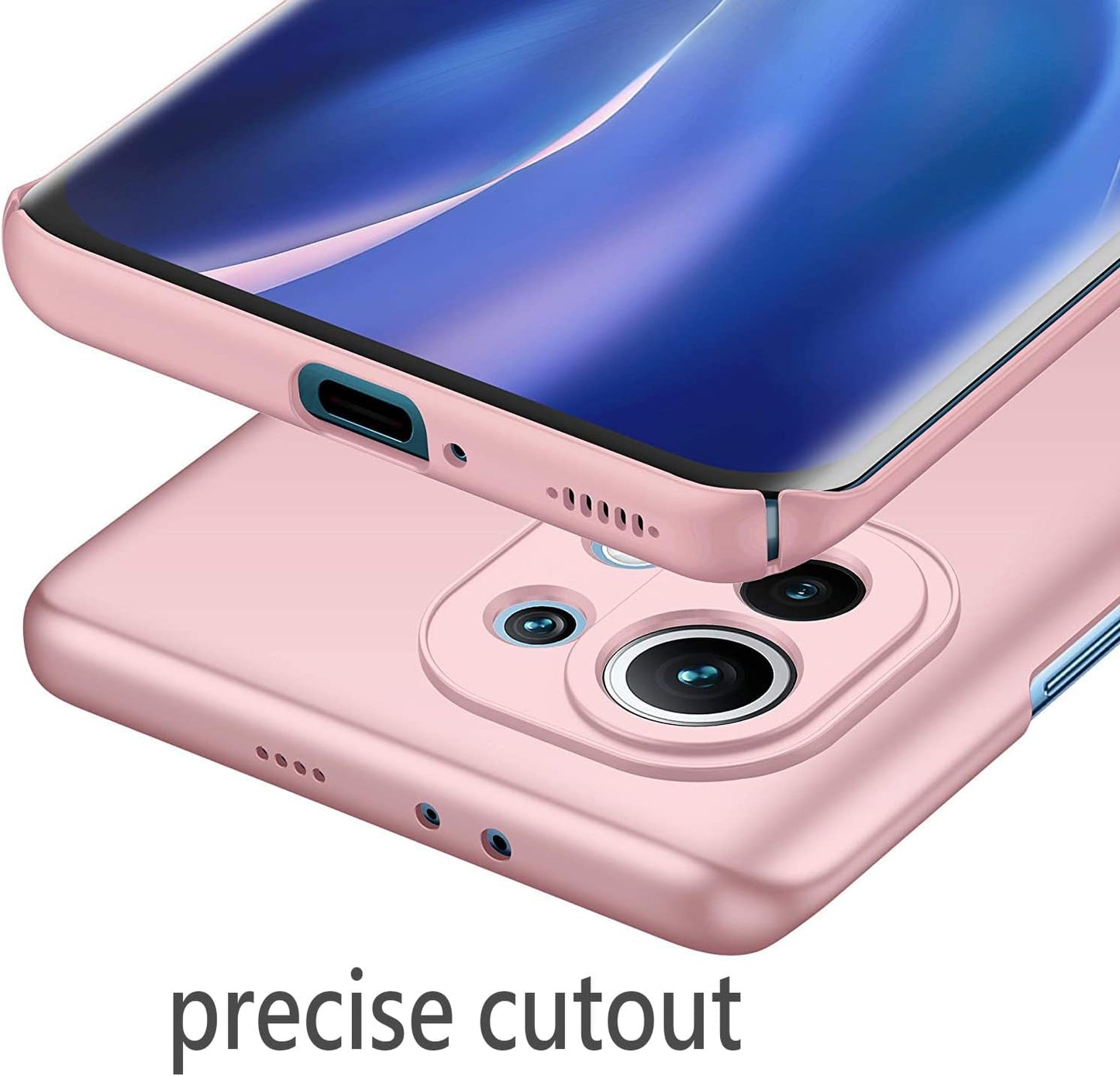 Case for Xiaomi Mi 13 Thin Protective Phone Case Mi 13 [Protect from Shock/Scratch/Slip/Fingerprint] [Matte Finish] Minimalist PC Hard Phone Cover for Xiaomi Mi 13, Pink  Ahonest   