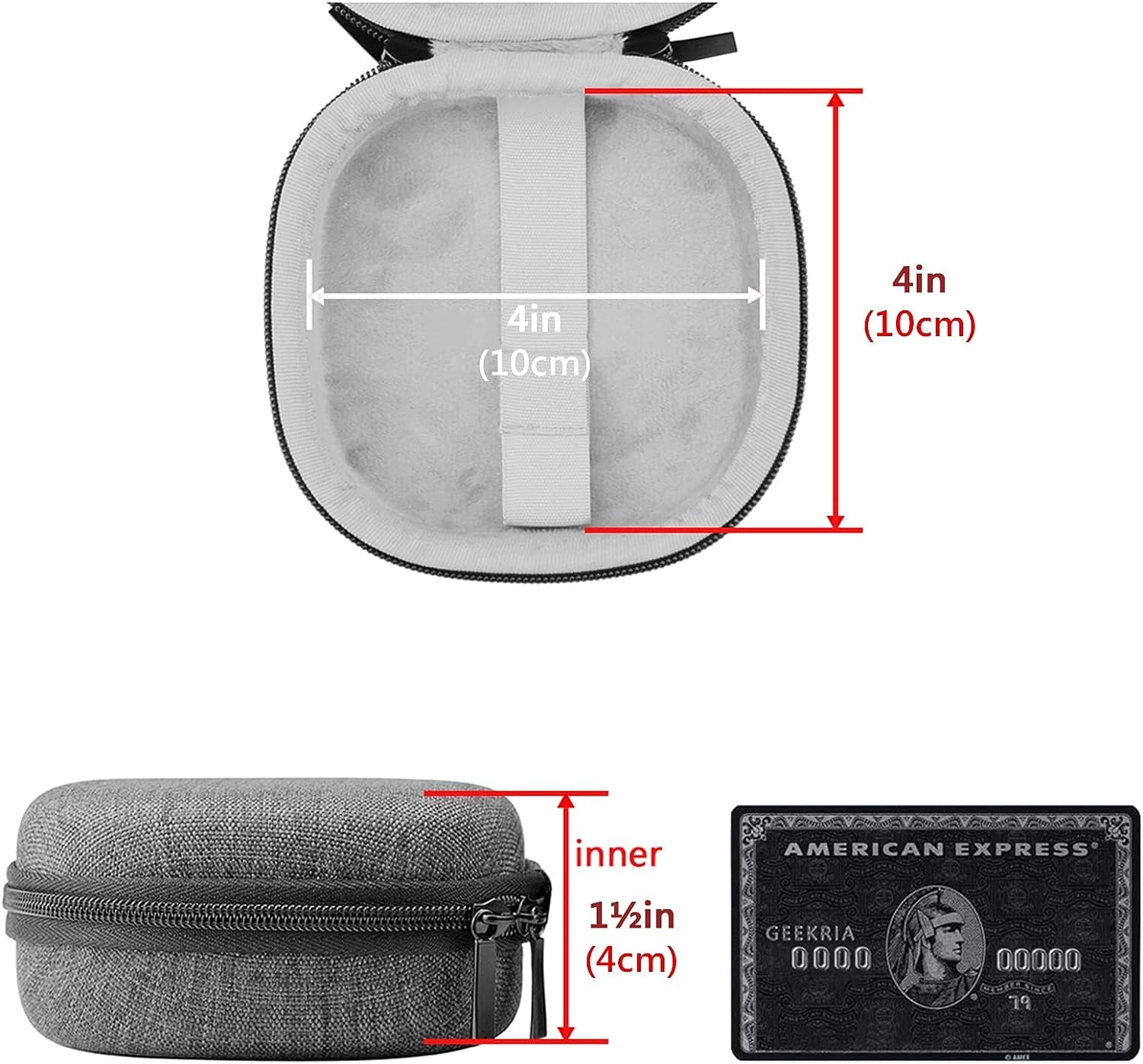 Geekria Shield Earbuds Case Compatible with Beats Powerbeats Pro True Wireless Earbuds, Replacement Protective Hard Shell Travel Carrying Bag with Cable Storage (Grey)  GEEKRIA   