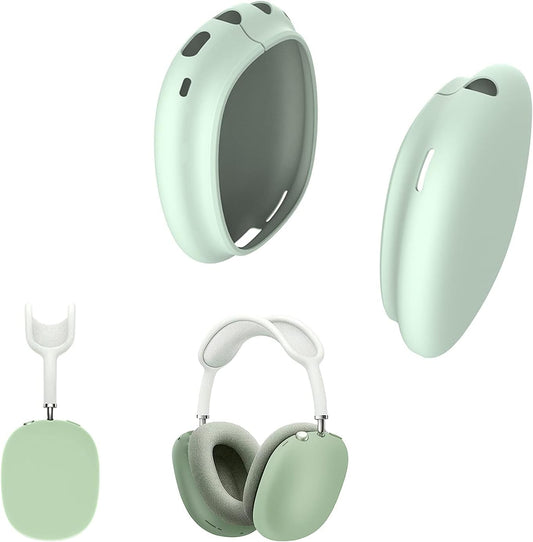 Antetek Soft Case for Airpods Max Headphone,Silicone Skin Cover Lightweight Shock-Proof Shatter-Resistant Protective Frame Full Cover Headset Protective Accessories Cases (Green)  Antetek   