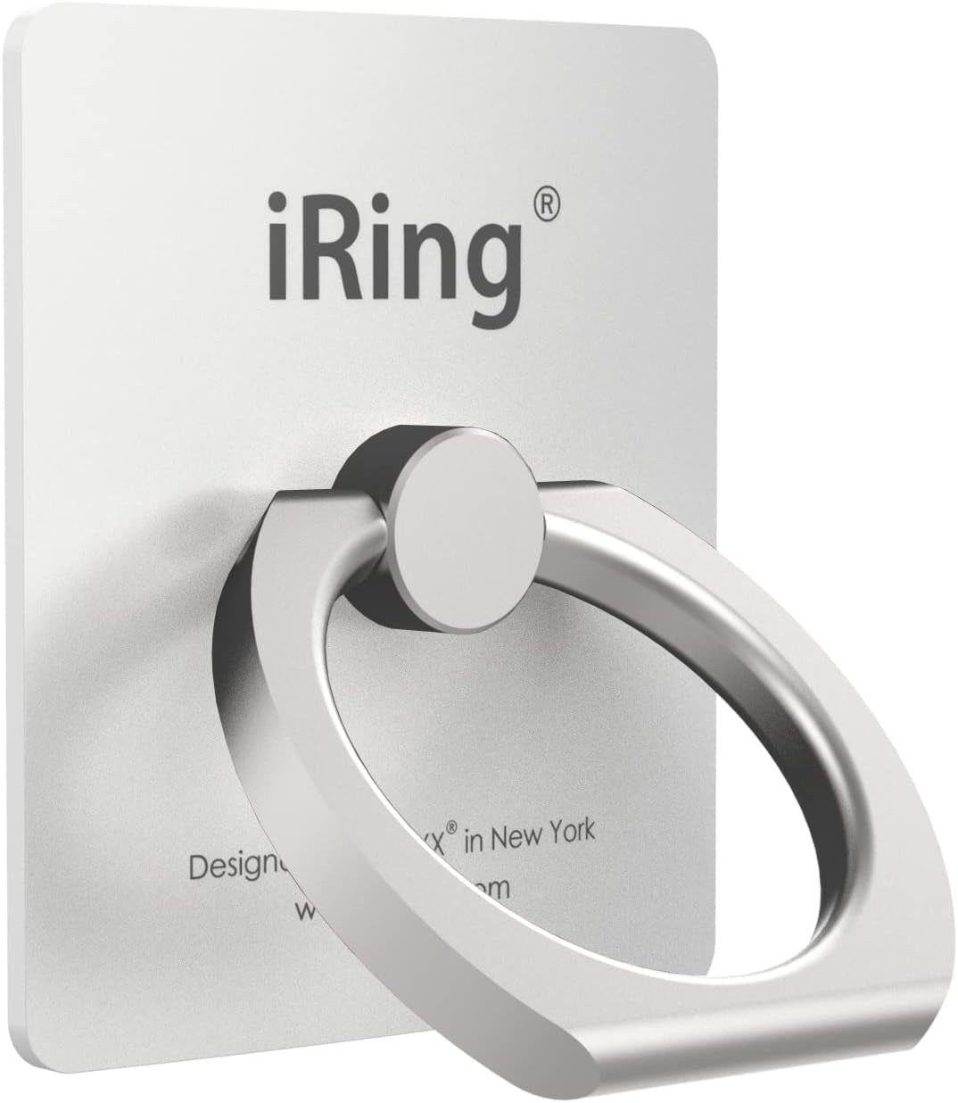 Iring Original, Made in Korea, Phone Ring Holder, Cell Phone Grip Stand, Compatible with Iphone, Galaxy, and Other Smartphones (Black)  AAUXX Korea White  