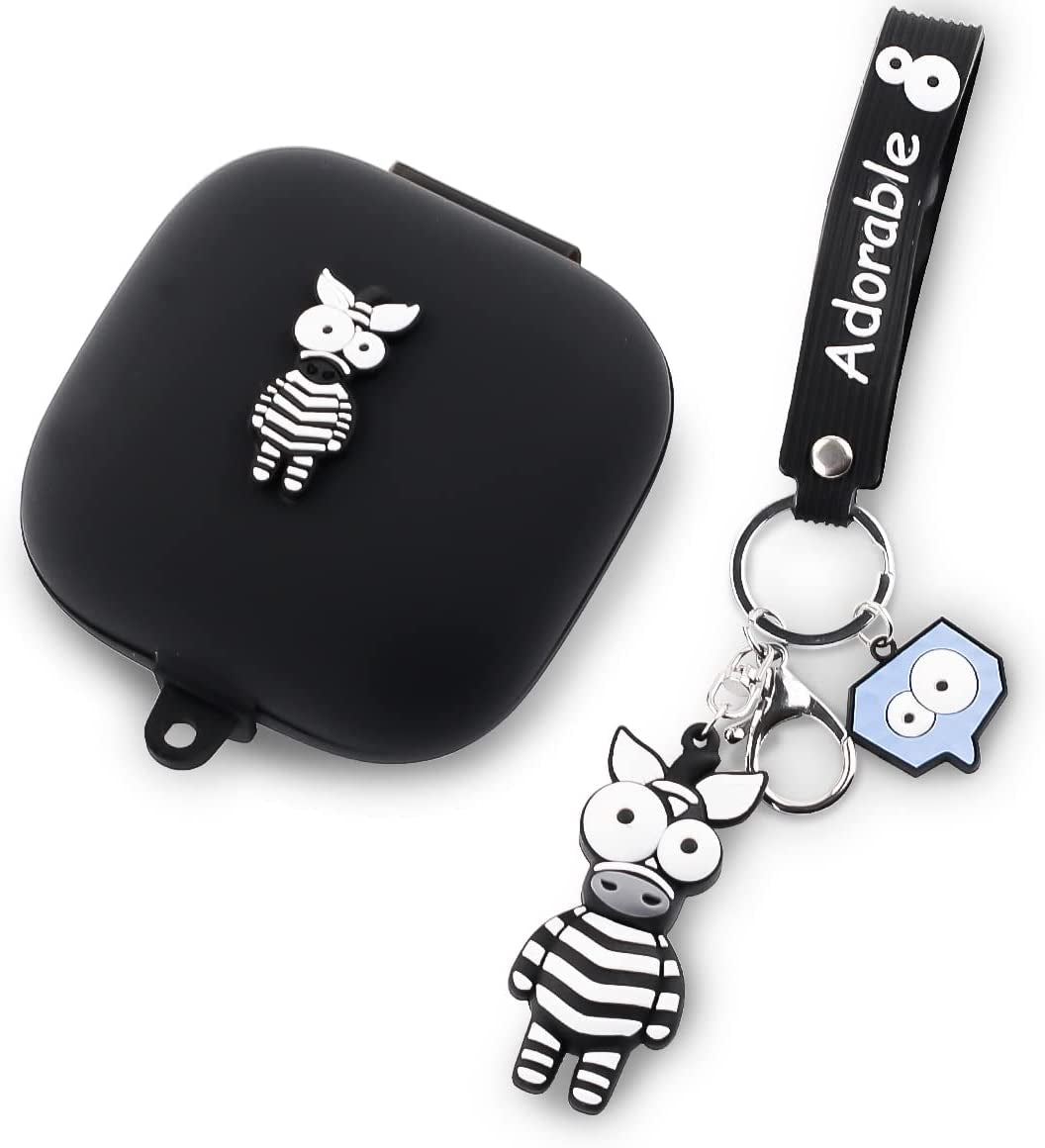 Fit Designed for Powerbeats Pro Earphone, Suublg Beats Powerbeats Pro Cartoon Silicone Headphones Case Cover and Cute Doll Keychain Full Body Anti-Lost Lanyard Protection  Suublg   