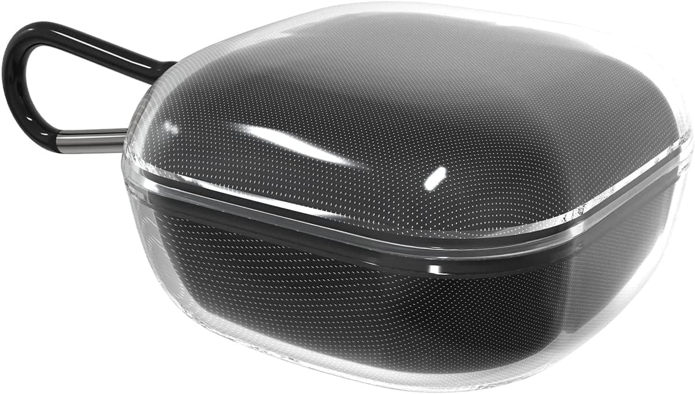 Geekria TPU Case Cover Compatible with Samsung Galaxy Buds Live, Buds Pro True Wireless Earbuds, Earphones Skin Cover, Protective Carrying Case with Keychain Hook, Charging Port Accessible (Clear)  Geekria   