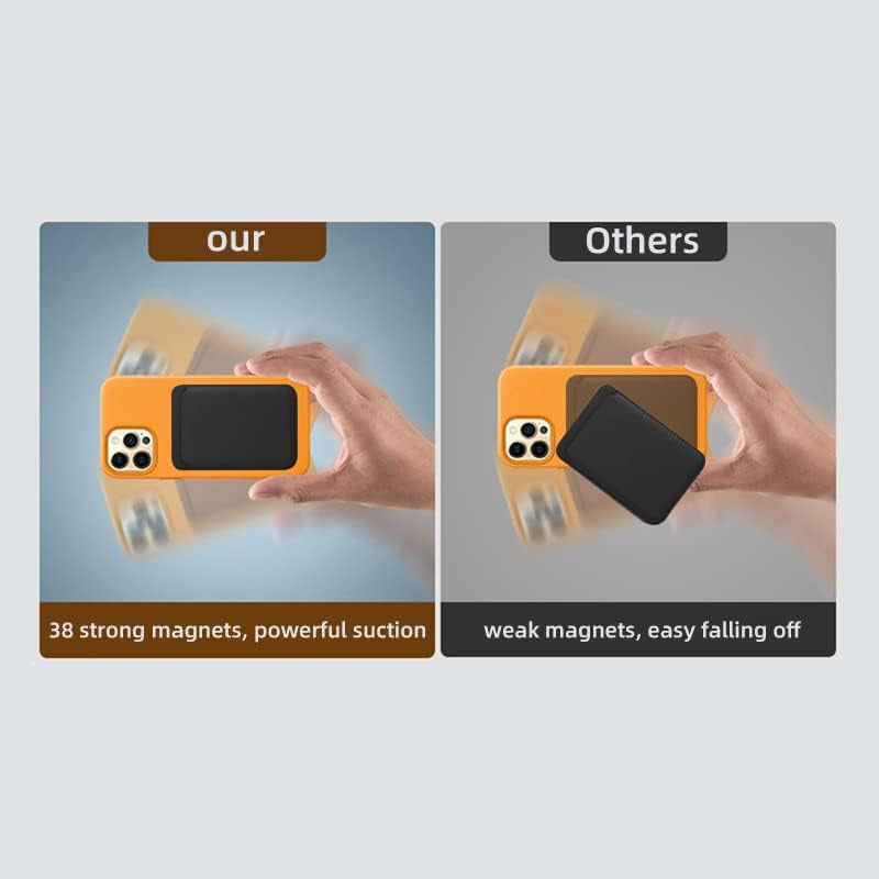 Gyizho Magnetic Card Wallet Holder with Magsafe for Iphone 14 Pro Max/14 Plus/14 Pro/14, for Iphone 13 Pro Max/13 Pro/13/13 Mini, for Iphone 12/12 Pro/12 Max/12 Mini,Midnight  Gyizho   