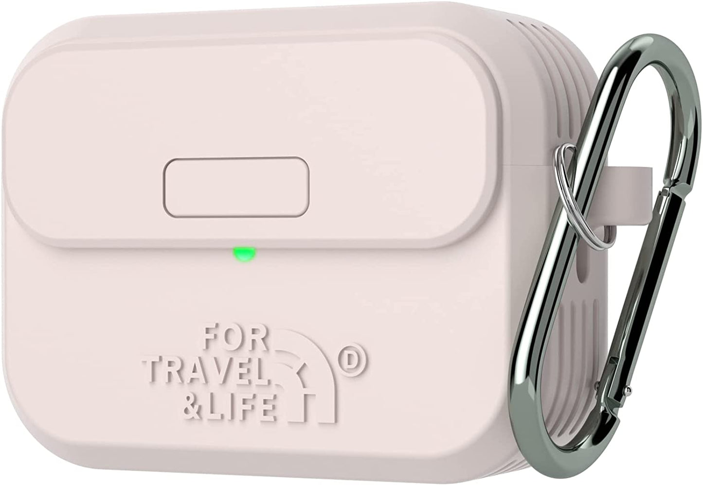 Airpods Pro 2Nd/1St Generation Case Cover,Secure Lock Full Protective Silicone Skin Accessories for Women Men with Apple Airpods Pro 2022/2019 Charging Case,Design by Doboli,Black  Doboli Khaki  